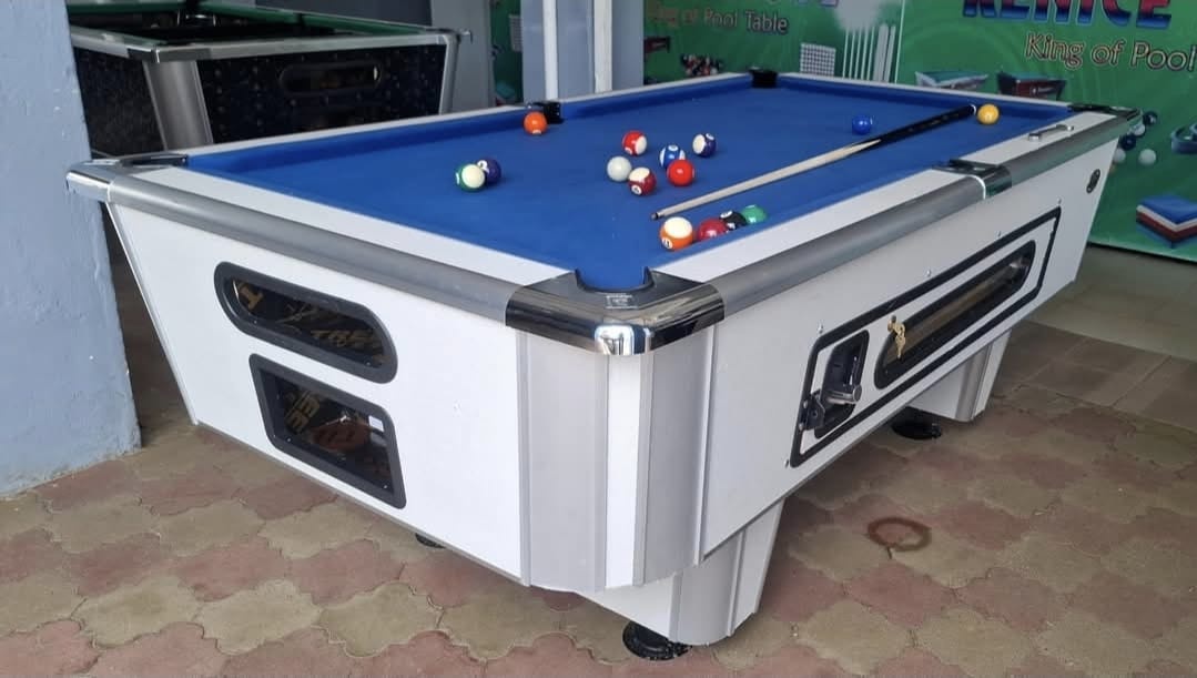 Double Wide Jointer Pool Table with Marble Top – Coin Operated